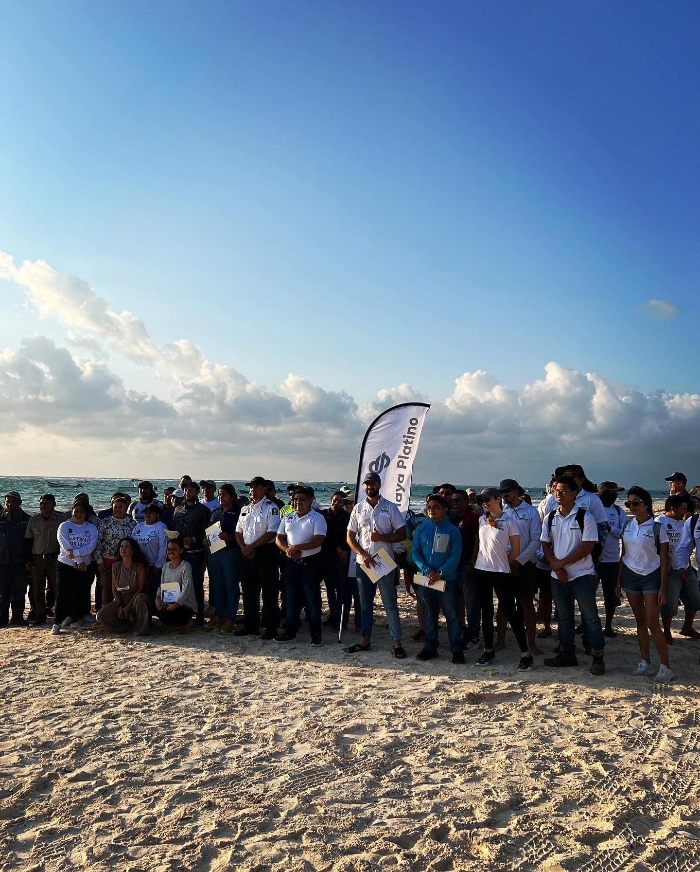 Instalación de Certificación Ecológica y Bandera a las primeras Playas de Tulum